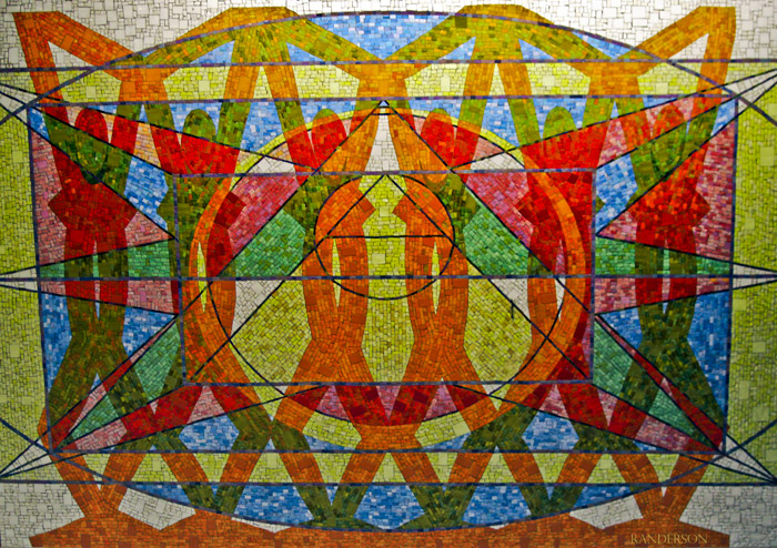 One of many great mosaics/murals here